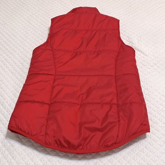 Ladies New Direction Red Puffer Vest - Size Small - Picture 2 of 4